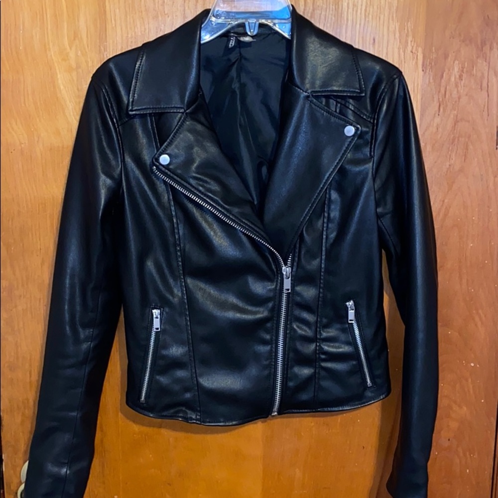 Faux leather jacket